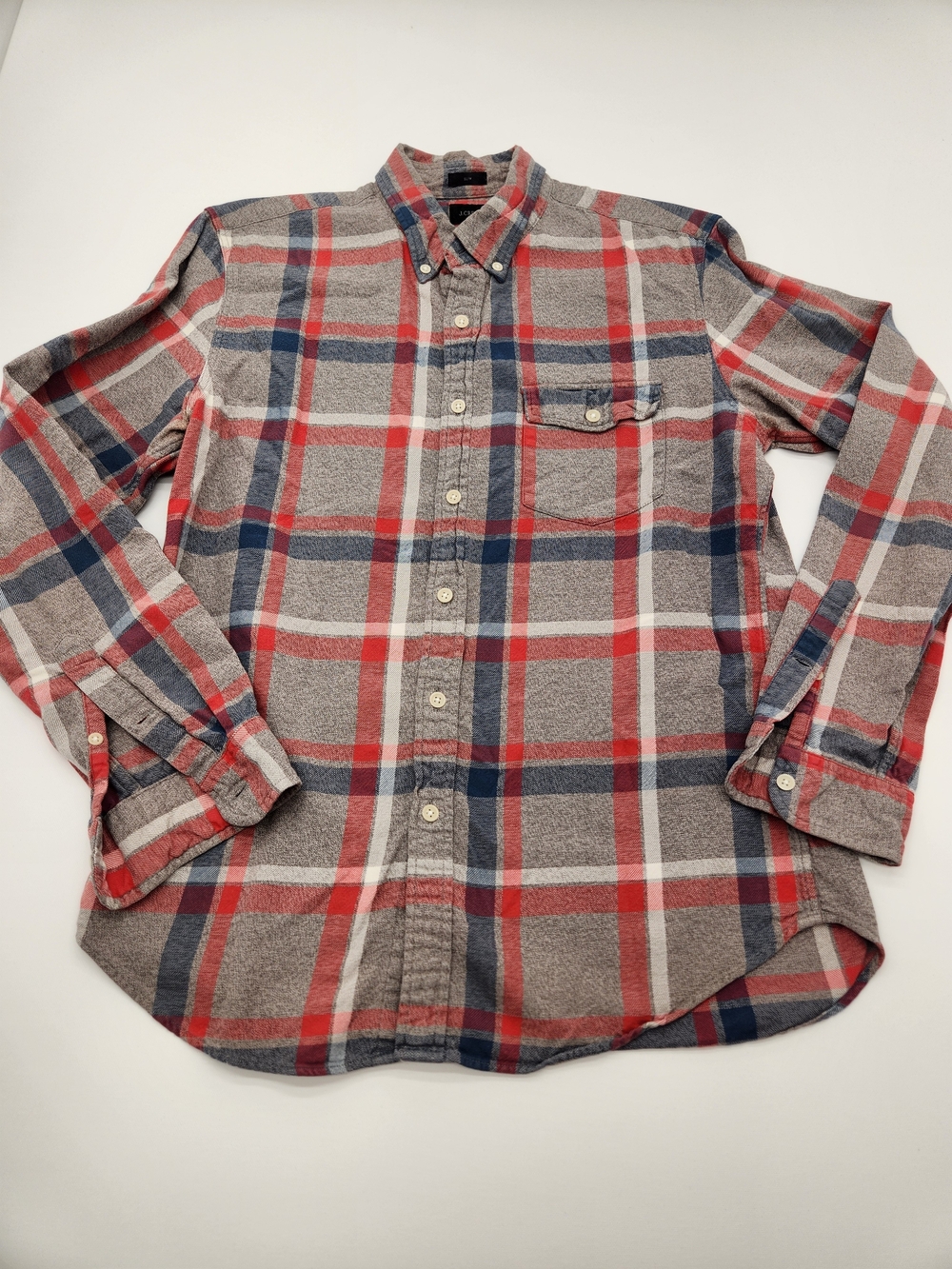 J.Crew Slim Fit Plaid Flannel Button Down Shirt Men's Medium